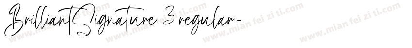 BrilliantSignature 3regular字体转换